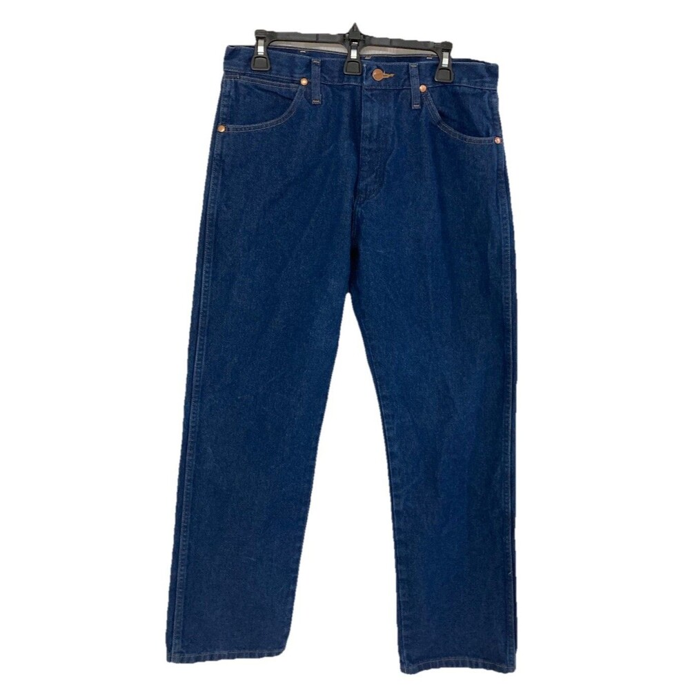 Men's Wrangler Cowboy Cut Original Fit Prewashed Jeans Blue Size 33x30